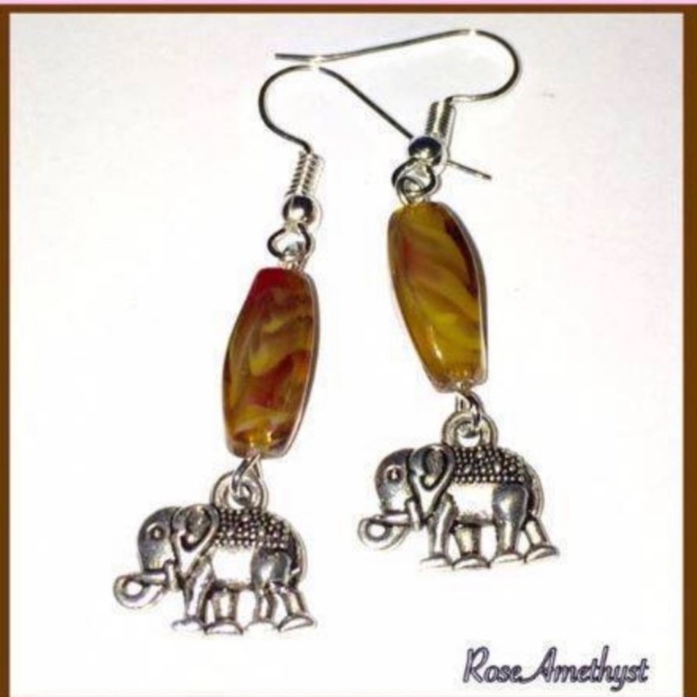 Handcrafted Elephant Earrings